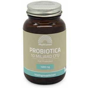 Mattisson Probiotica 1000mg 10miljard CFU met prebiotica 60vc