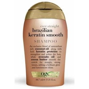OGX Travelsize brazilian keratin smooth shampoo 88.7ml