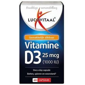 Lucovitaal Vitamine D3 25mcg 60ca