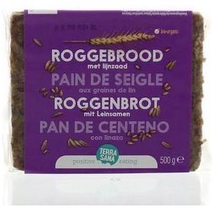 Terrasana Roggebrood lijnzaad bio 500g