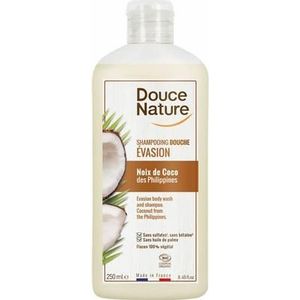 Douce Nature Douchegel & shampoo evasion kokos bio 250ml
