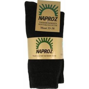 Naproz Thermo sokken zwart maat 35-38 3paar
