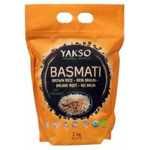 Yakso Basmati rijst bruin bio 1000g