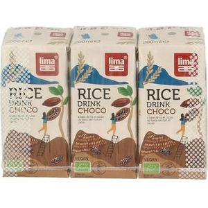 Lima Rice drink choco calcium 200 ml bio 3st