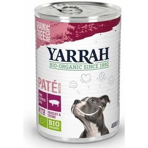 Yarrah Hondenvoer pate met varkensvlees bio 400g