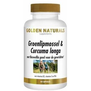 Golden Naturals Groenlipmossel & curcuma longa 60ca