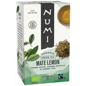Numi Green tea mate lemon bio 18bui