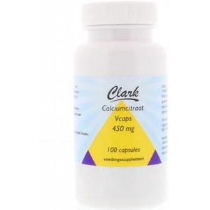 Clark Calcium citraat 450mg 100vc