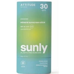 Attitude Sunly zonnebrandstick SPF30 parfumvrij 60g