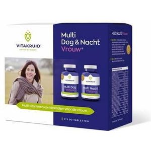 Vitakruid Multi dag & nacht vrouw 2 x 90 tabletten 2x90st