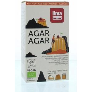 Lima Agar agar maxi pack 2 gram bio 20x2g