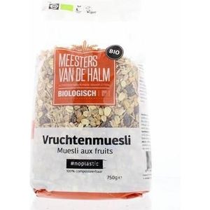 De Halm Muesli vruchten eko bio 750g