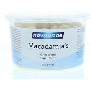Nova Vitae Macadamia ongebrand raw 250g