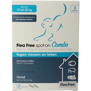 Flea Free Ectoline duo hond 10-20kg pipet 2st