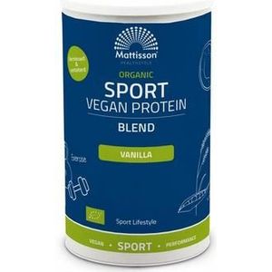 Mattisson Organic sport vegan protein blend vanille 500g