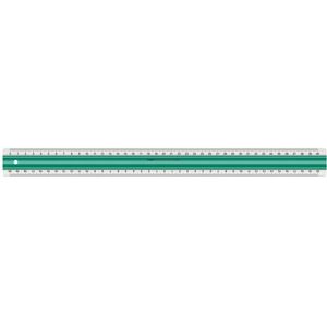 Linex antislip liniaal 40 cm groen/transparant