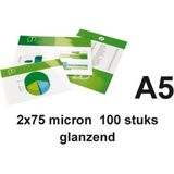 GBC A5 lamineerhoezen glanzend 2x75 micron 100 stuks