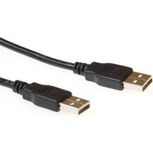 USB 2.0 A Male - A Male kabel 5 meter zwart