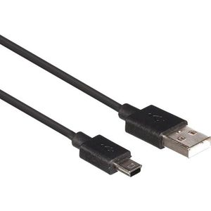 Mini-USB naar USB A 2.0 kabel 1m zwart Velleman PCMP61BN