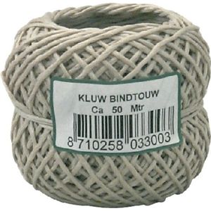 Vlas bindtouw 50 meter 2-draads 50 gram