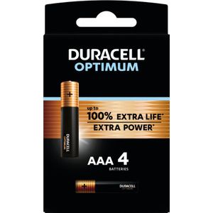 Duracell Optimum AAA batterijen (4)