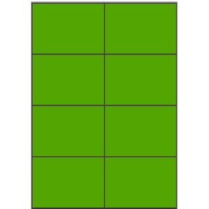 Groene A4 etiketten 105 x 74 mm (100 vel)