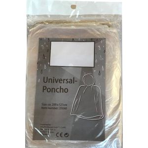 Wegwerp poncho transparant
