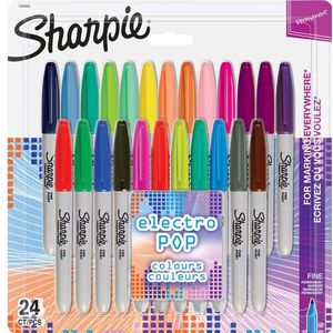 Sharpie Electro Pop vilstiften set 24 kleuren