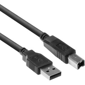 USB 2.0 printerkabel 5 meter USB A-B zwart