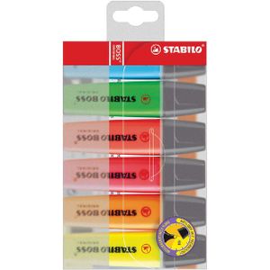 Markeerstift Stabilo Boss Original 6 kleuren