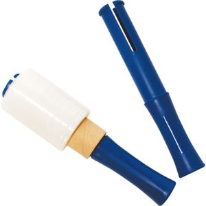 Blauw handvat voor 10 cm stretchfolie (zonder folie)