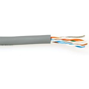 F/UTP kabel CAT5e op rol 100 meter grijs