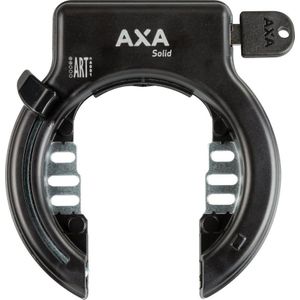 Ringslot AXA Solid met spatbordbevestiging ART** zwart