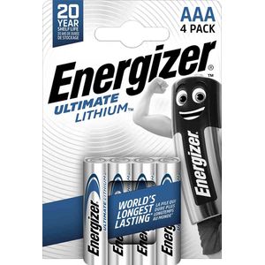 Energizer Ulitmate Lithium AAA - FR3 - FR03 Batterijen - 4 stuks