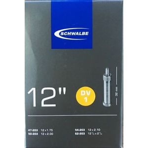 Schwalbe fiets binnenband 12 inch DV 1