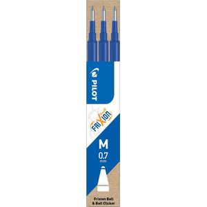 3 Vullingen voor Pilot FriXion Ball & Clicker blauw M 0,7 mm