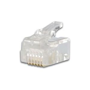 RJ12 (6P6C) plug, 25 stuks