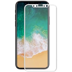 3D glas screen protector voor iPhone X wit