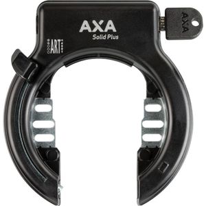 Ringslot AXA Solid Plus met spatbordbevestiging ART** zwart