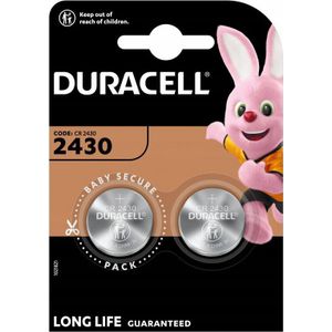 Duracell CR2430 3v Lithium Knoopcelbatterij - 2 stuks