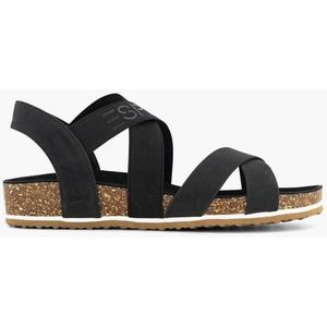 Esprit, Zwarte Elastische Sandaal, Dames, Black, Maat 40, Vanharen