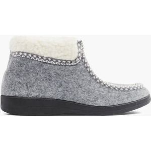 Casa Mia, Grijze Hoge Pantoffel, Dames, Grey, Maat 41, Vanharen