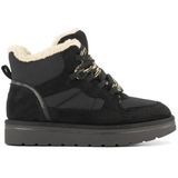 Graceland, Zwarte Boot Gevoerd, Dames, Black, Maat 38, Vanharen