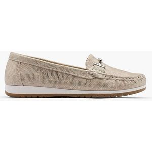 Easy Street - Instappers - Beige - Imitatieleer - Slangenprint