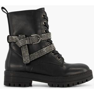 Graceland, Zwarte Veterboot, Black, Maat 33, Vanharen