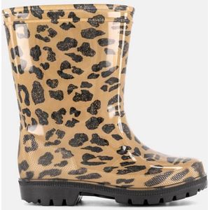 Landrover, Bruine Regenlaars Panterprint, Kinderen, Brown, Maat 33, Vanharen