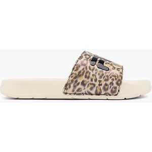 Fila, Panterprint Badslipper, Dames, Leopard, Maat 41, Vanharen