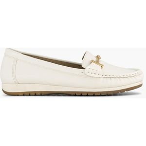 Easy Street - Loafers - Wit - Imitatieleer - Platte Zool