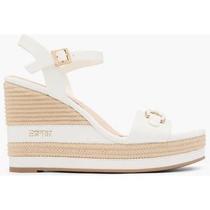 Silhouette Gouden Sleehak Sandalen Sleehak Sandalen Witte