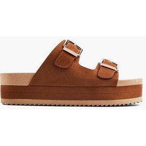 Graceland, Bruine Slipper, Dames, Brown, Maat 39, Vanharen